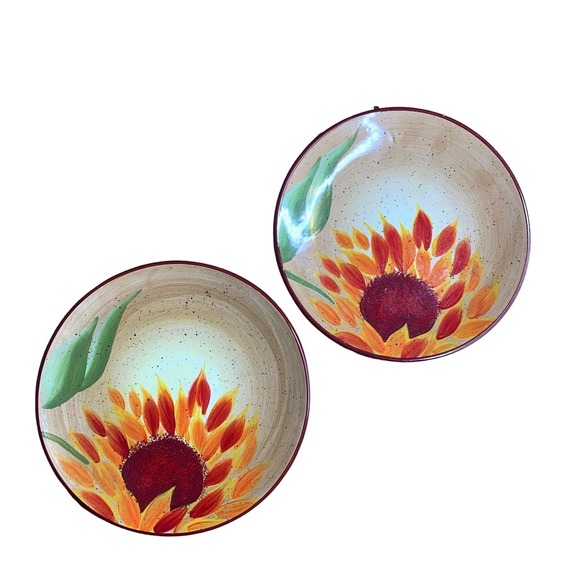 Pfaltzgraff EVENING SUN Hand Painted Set of 2 Salad/Lunch Plates 9" - Picture 1 of 7